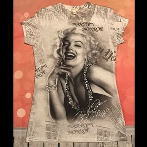 Bedazzled Marilyn Monroe T-shirt